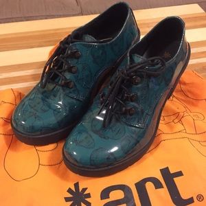 The Art Company Chunky Lace Up Heels